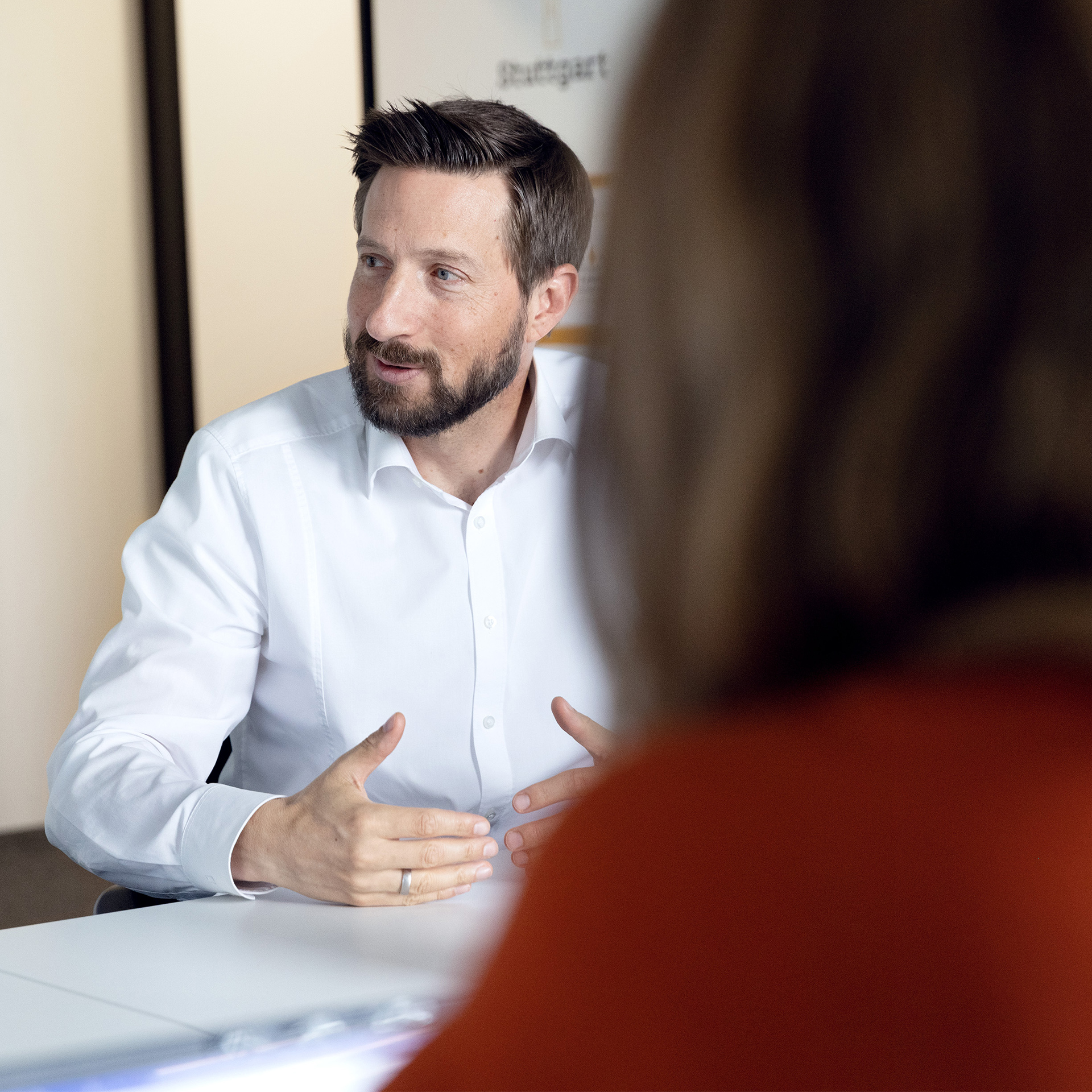 discussion in meeting room